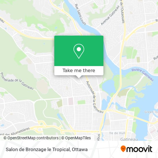 Salon de Bronzage le Tropical map