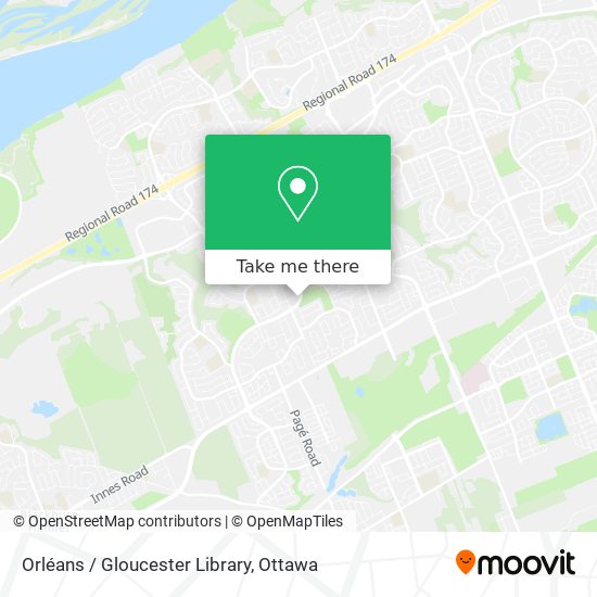 Orléans / Gloucester Library plan