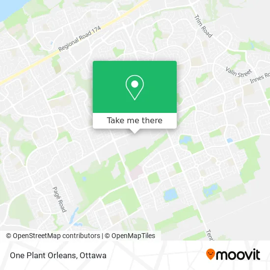 One Plant Orleans map