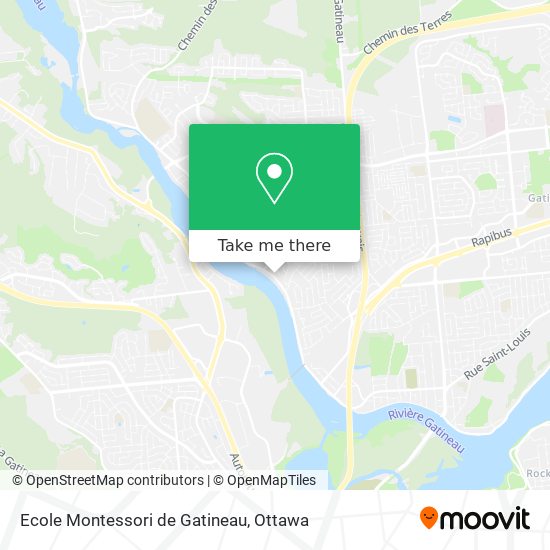Ecole Montessori de Gatineau map