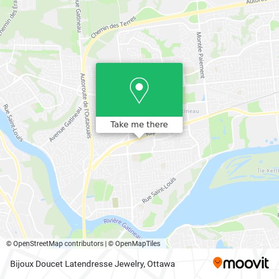 Bijoux Doucet Latendresse Jewelry map