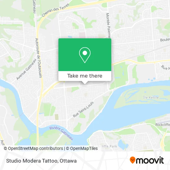 Studio Modera Tattoo map