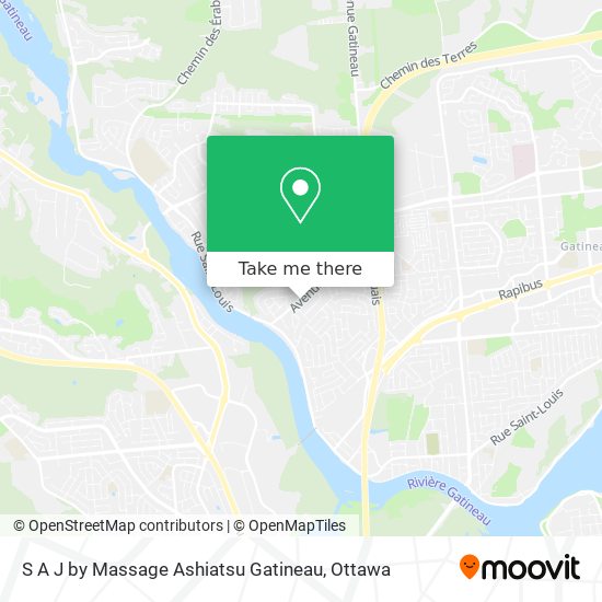 S A J by Massage Ashiatsu Gatineau plan