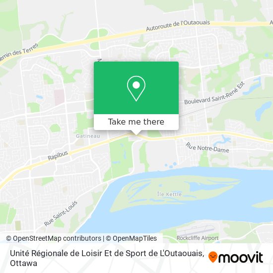 Unité Régionale de Loisir Et de Sport de L'Outaouais map