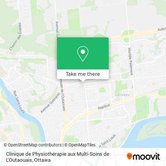 Clinique de Physiothérapie aux Multi-Soins de L'Outaouais map