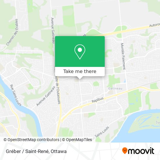 Gréber / Saint-René map