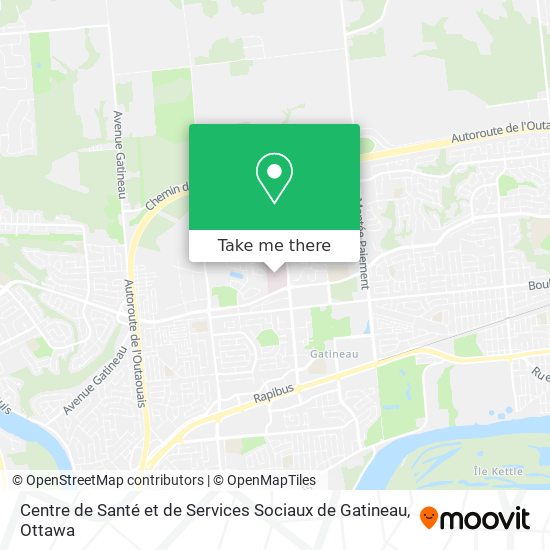 Centre de Santé et de Services Sociaux de Gatineau map