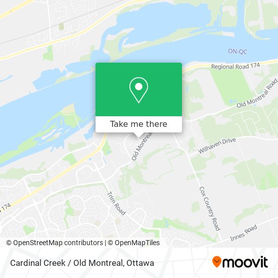 Cardinal Creek / Old Montreal map