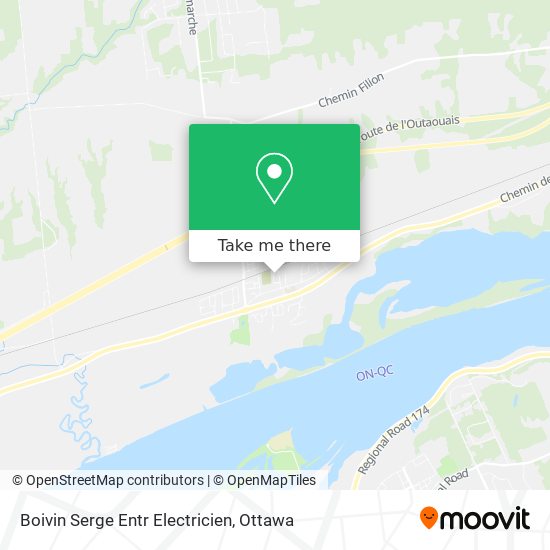 Boivin Serge Entr Electricien map