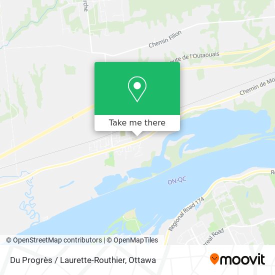 Du Progrès / Laurette-Routhier map