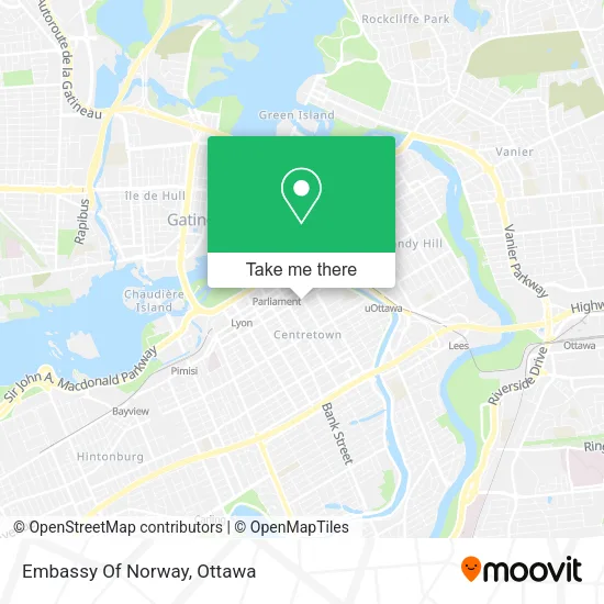 Embassy Of Norway map
