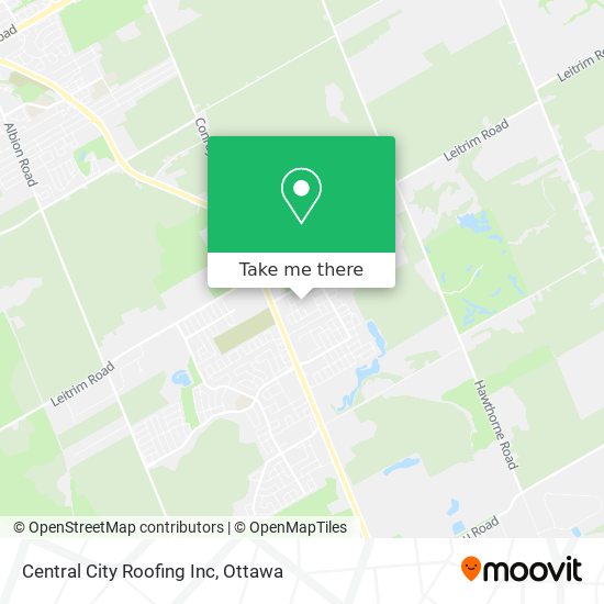 Central City Roofing Inc map
