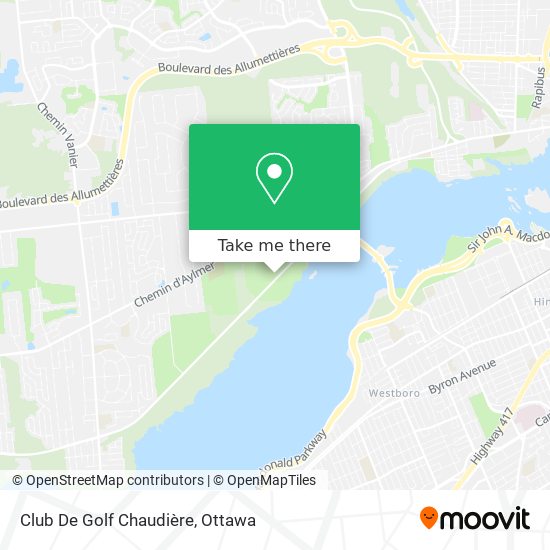 Club De Golf Chaudière map