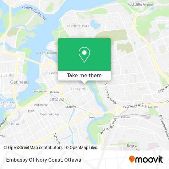 Embassy Of Ivory Coast map