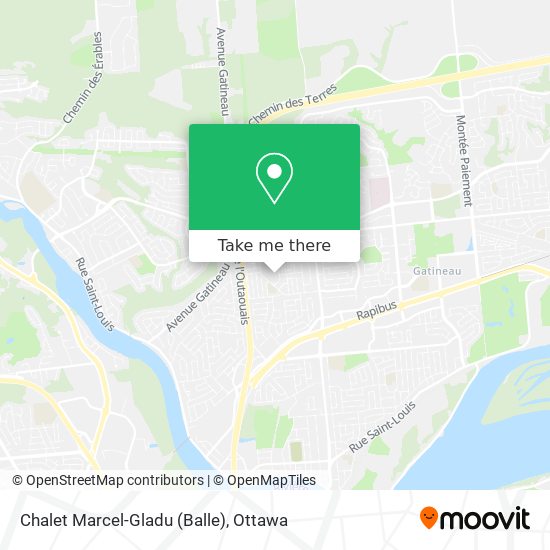 Chalet Marcel-Gladu (Balle) map