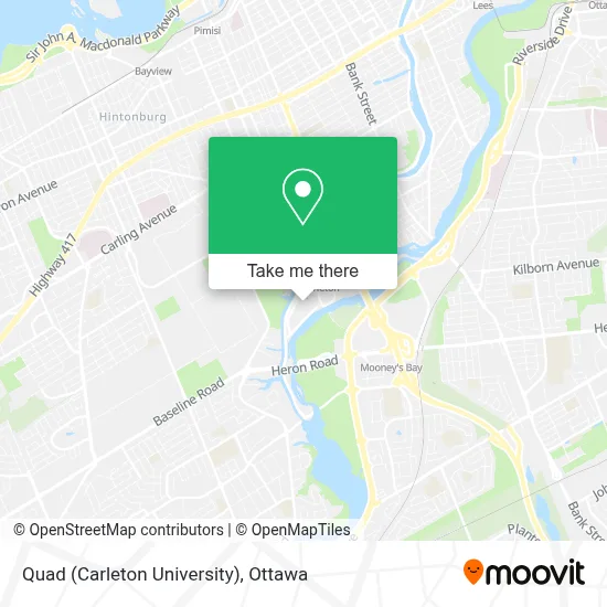 Quad (Carleton University) map