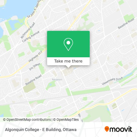 Algonquin College - E Building map