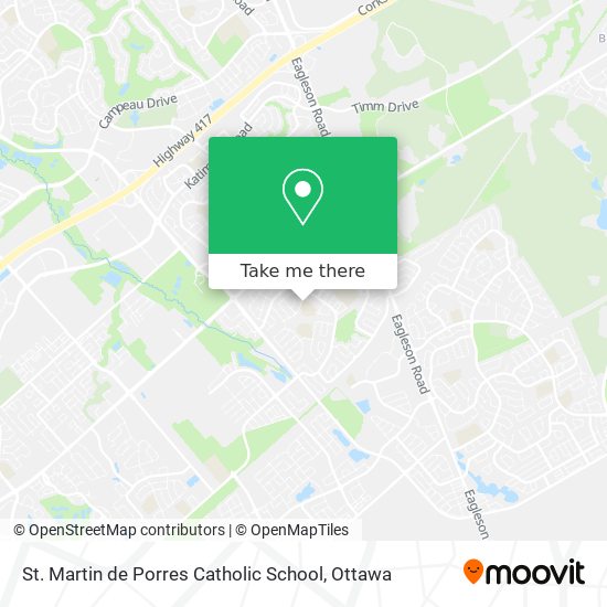 St. Martin de Porres Catholic School plan