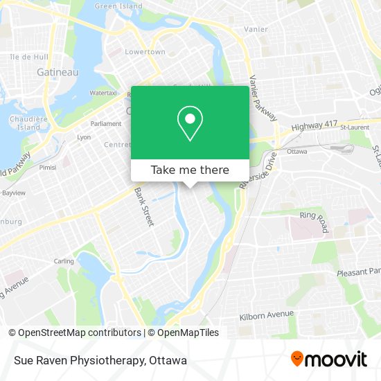 Sue Raven Physiotherapy map