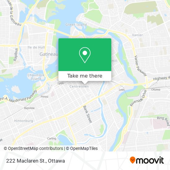 222 Maclaren St. map