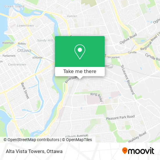 Alta Vista Towers map