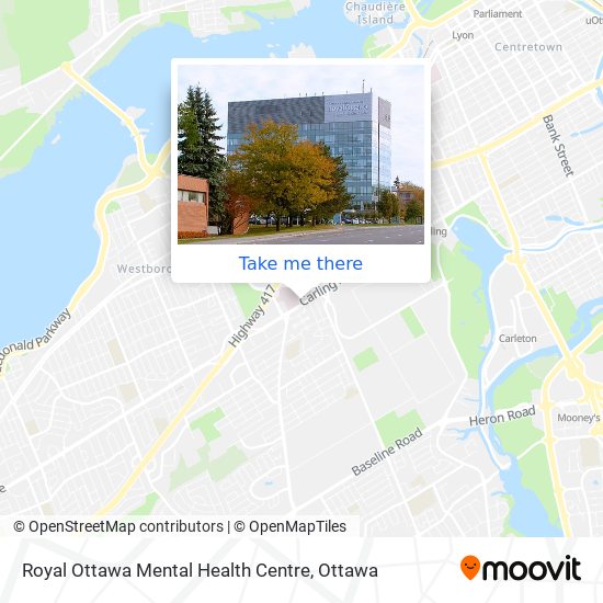 Royal Ottawa Mental Health Centre map