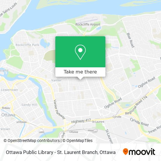 Ottawa Public Library - St. Laurent Branch map