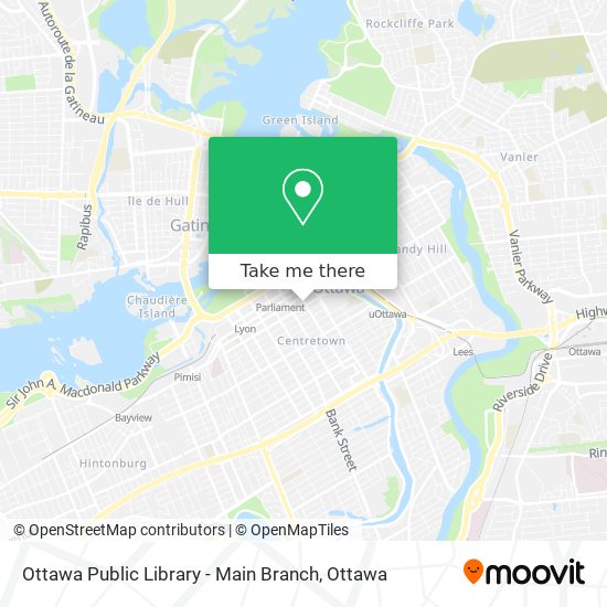 Ottawa Public Library - Main Branch map