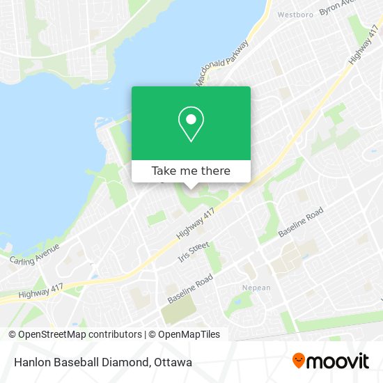 Hanlon Baseball Diamond map