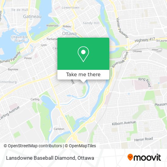Lansdowne Baseball Diamond map