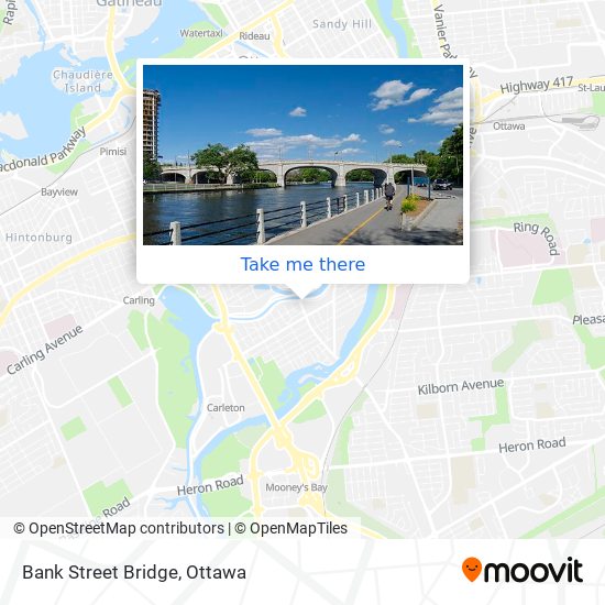 Bank Street Bridge map