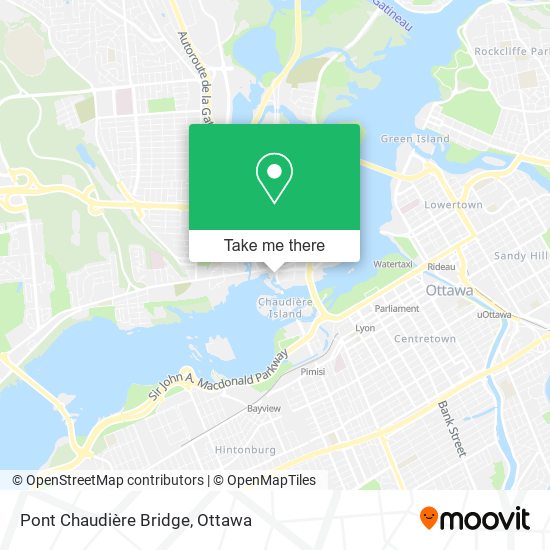 Pont Chaudière Bridge plan