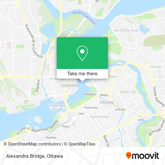 Alexandra Bridge map