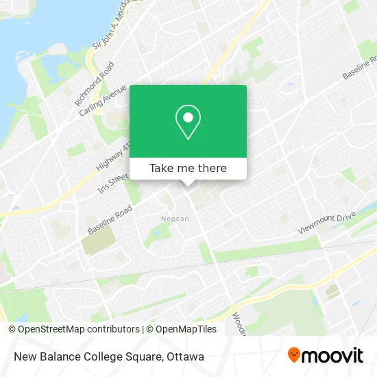 New Balance College Square map