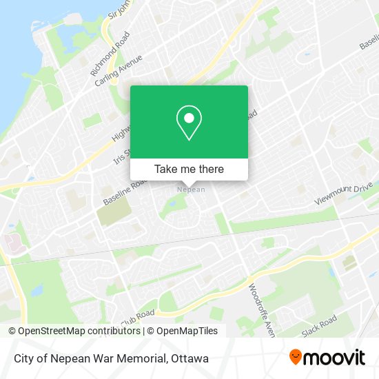 City of Nepean War Memorial plan