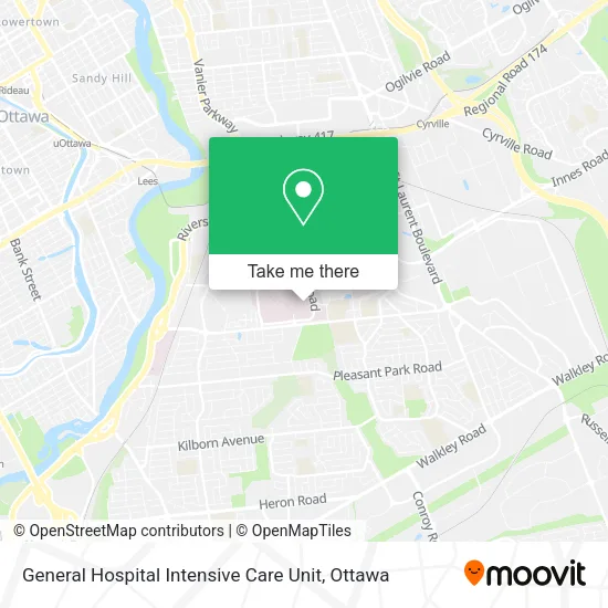 General Hospital Intensive Care Unit map