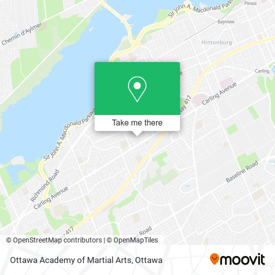 Ottawa Academy of Martial Arts map