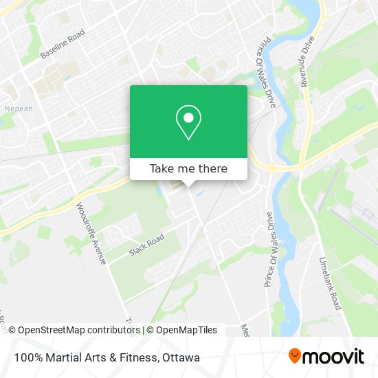 100% Martial Arts & Fitness map