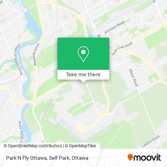 Park'N Fly Ottawa, Self Park map