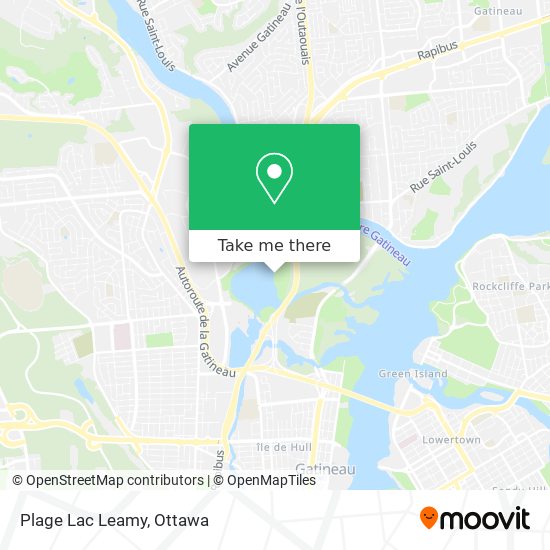 Plage Lac Leamy plan