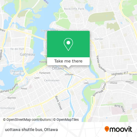 uottawa shuttle bus map