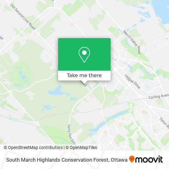 South March Highlands Conservation Forest map