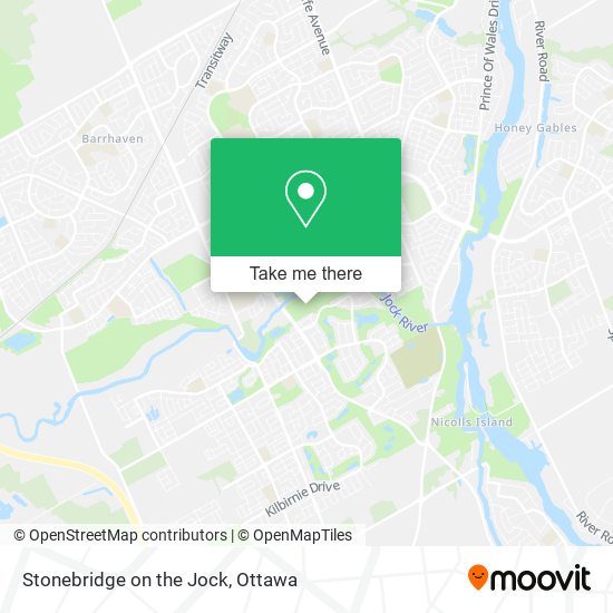 Stonebridge on the Jock map