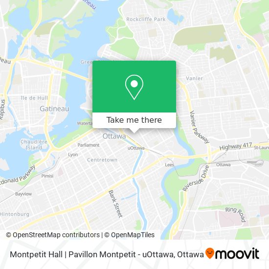 Montpetit Hall | Pavillon Montpetit - uOttawa map