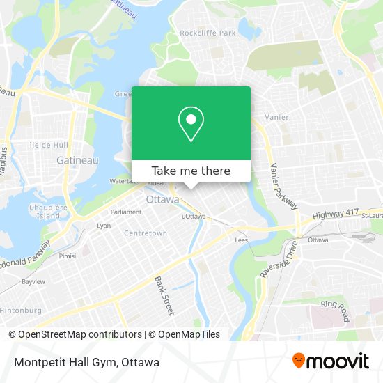 Montpetit Hall Gym map