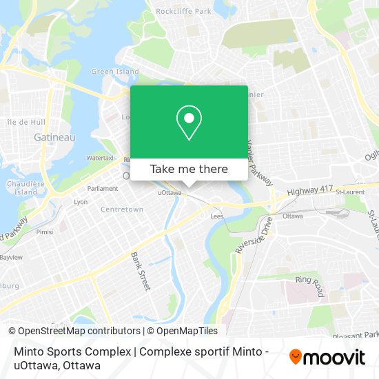 Minto Sports Complex | Complexe sportif Minto - uOttawa map