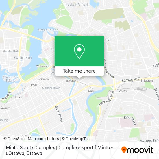 Minto Sports Complex | Complexe sportif Minto - uOttawa plan