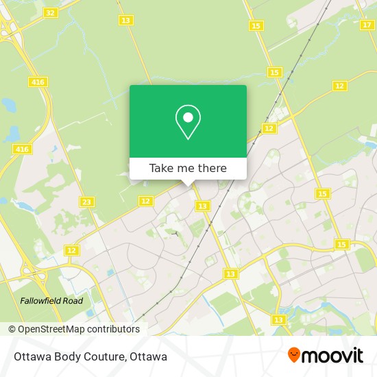 Ottawa Body Couture map