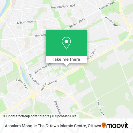 Assalam Mosque The Ottawa Islamic Centre map