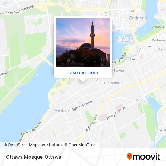 Ottawa Mosque map